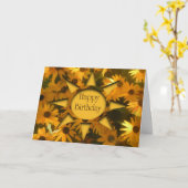 Black Mit Augen Susans Birthday Card Karte (Gelbe Blume)