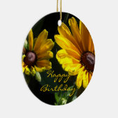Black Mit Augen Susans Birthday Keramik Ornament (Rechts)