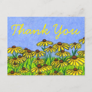 Black Mit Augen Susans ~Danke, Card Postkarte
