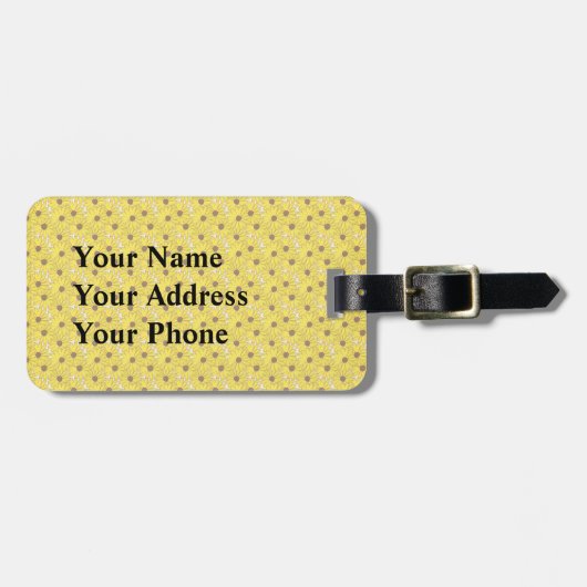 Black Mit Augen Susan's Gepäckanhänger (Vorderseite horizontal)