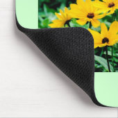 Black Mit Augen Susans Mousepad (Ecke)