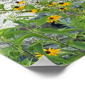 Black-mit Augen Susans River Poster (Ecke)