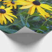 Black Mit Augen Susans Wrapping Paper Geschenkpapier (Ecke)