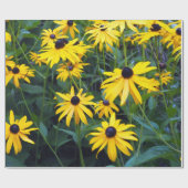 Black Mit Augen Susans Wrapping Paper Geschenkpapier (Flach)