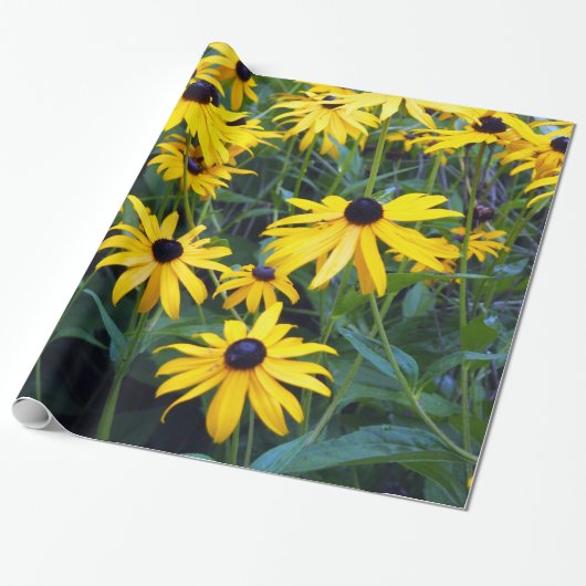 Black Mit Augen Susans Wrapping Paper Geschenkpapier (Ungerollt)