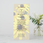 Black Mit Augen Susansin a Row Wedding Program Programm (Stehend Vorderseite)