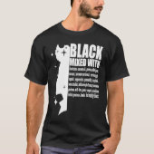 Black Mixed With Black History Month African Ameri T-Shirt (Vorderseite)