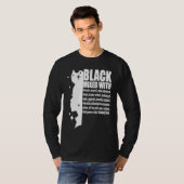 Black Mixed With Black History Month African Ameri T-Shirt (Vorne ganz)