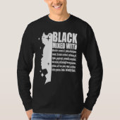 Black Mixed With Black History Month African Ameri T-Shirt (Vorderseite)