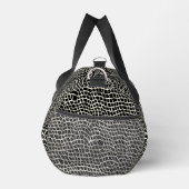 Black Mock Snakeskin Print Duffle Bag (Rechts)