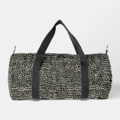 Black Mock Snakeskin Print Duffle Bag (Rückseite)