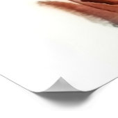 Black Model Boho High Fashion Woman Watercolor Poster (Ecke)