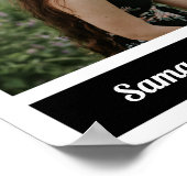 Black Modern Block Foto Abschluss Poster (Ecke)