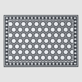 Black Modern Bone Inlay Decoupage Paper Seidenpapier