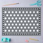 Black Modern Bone Inlay Decoupage Paper Seidenpapier (Basteln)