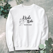 Black Modern Bribe Tribe Script Minimalistische Ku Sweatshirt