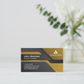 Black Modern Business Card Technology Concept Visitenkarte (Stehend Vorderseite)