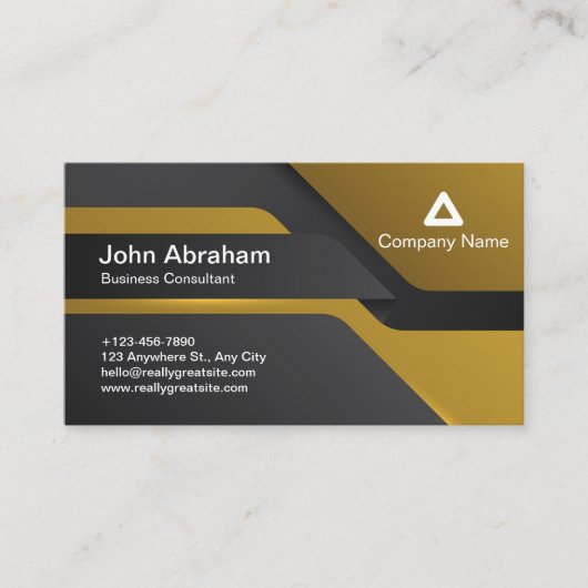 Black Modern Business Card Technology Concept Visitenkarte (Vorderseite)