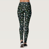 Black Modern Chic Elegante Leggings (Rückseite)