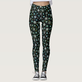 Black Modern Chic Elegante Leggings