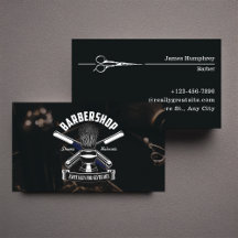 Black Modern Classic Hair Stylist Barbershop
