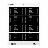 Black Modern Cosmetics Flasche Label (Vorne)