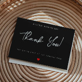 Black Modern Flat Business dank Karte