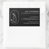 Black Modern Furniture Light Chandelier Lamp Rechteckiger Aufkleber (Tasche)