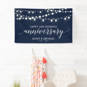 Black Modern Happy Banner zum 10. Hochzeitstag (Insitu)