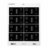 Black Modern Jar Labels (Vorne)