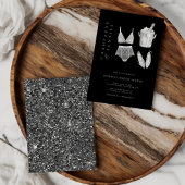 Black Modern Lingerie Brautparty Einladung