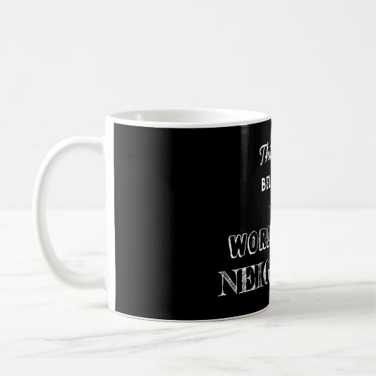 Black Modern Minimal Geschenk gehört zu den besten Kaffeetasse (Links)