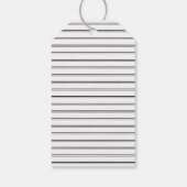 Black Modern Minimalistisch Floral Bouquet Wedding Geschenkanhänger (Rückseite)