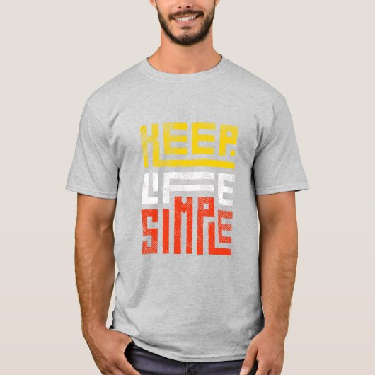 Black Modern Motivational Quote Stylish T-Shirt (Vorderseite)