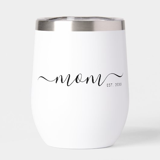 Black Modern Script Established Mom (Rückseite)