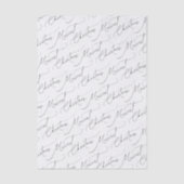Black Modern Script Merriest Christmas Seidenpapier (Vorderseite)
