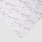 Black Modern Script Merriest Christmas Seidenpapier (Ausschnitt)