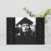 Black Modern Sideways Grad Foto Ankündigung (Stehend Vorderseite)