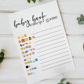 Black Modern Simple Script Baby Book Emoji Game Flyer