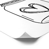 Black Modern Simple Script Baby Parenting Tip Poster (Ecke)