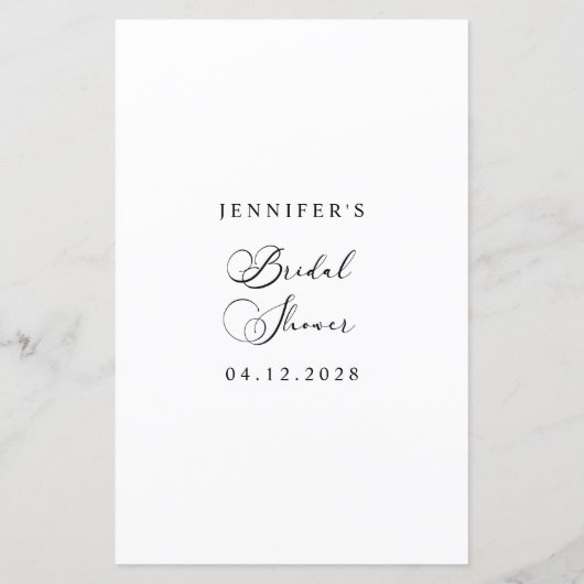 Black Modern Simple Script Game Emoji Pictionary (Rückseite)