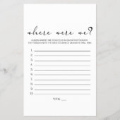 Black Modern Simple Script Game, wo wir waren Flyer (Vorne)