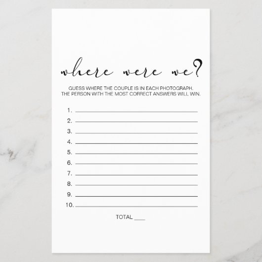 Black Modern Simple Script Game, wo wir waren Flyer (Vorne)