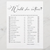 Black Modern Simple Script Game würde sie eher (Vorderseite)