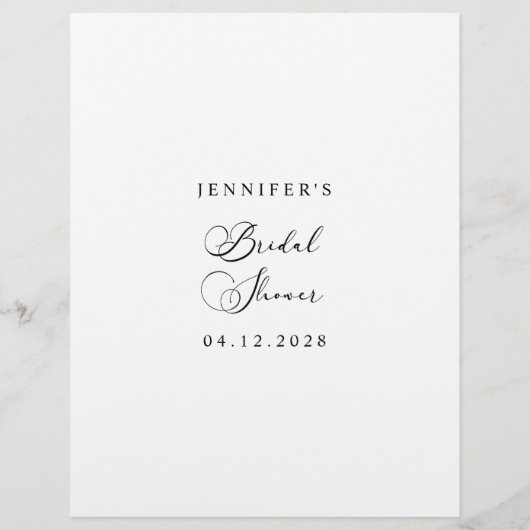 Black Modern Simple Script Game würde sie eher (Rückseite)