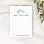 Black Modern Simple Script Wedding Couple Ratschlä<br><div class="desc">Black Modern Simple Advice für das neue Paar. Modernes,  schlichtes Design. Sehen Sie sich die komplette Kollektion in unserem Geschäft an.</div>