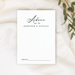 Black Modern Simple Script Wedding Couple Ratschlä