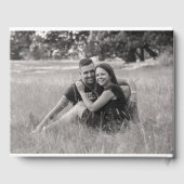 Black Modern Simple Script Wedding Gästebuch (Rückseite)