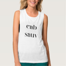 Black Modern Text Cab Sauv for the Wine Lover