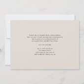 Black Modern Typografy Three Foto Abschluss Ankündigung (Rückseite)